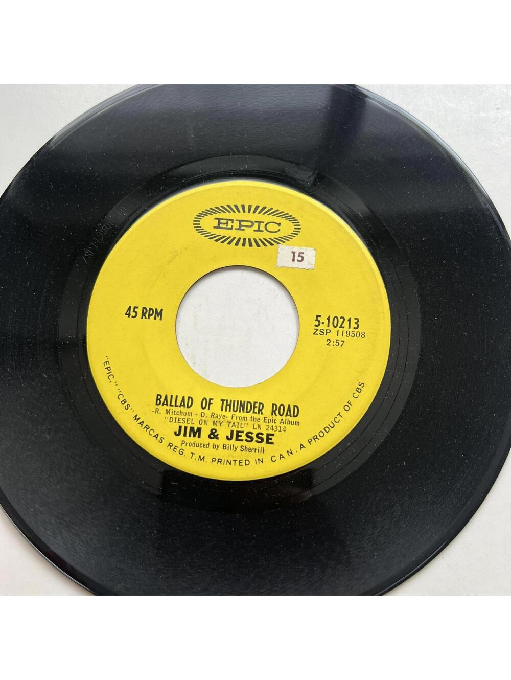 Jim & Jesse - Tijuana Taxi/Ballad of Thunder Road 45rpm VG+ R8